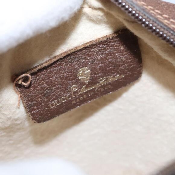 GUCCI GG Supreme Web Sherry Line Shoulder Bag Pvc Beige Red - Picture 16 of 16